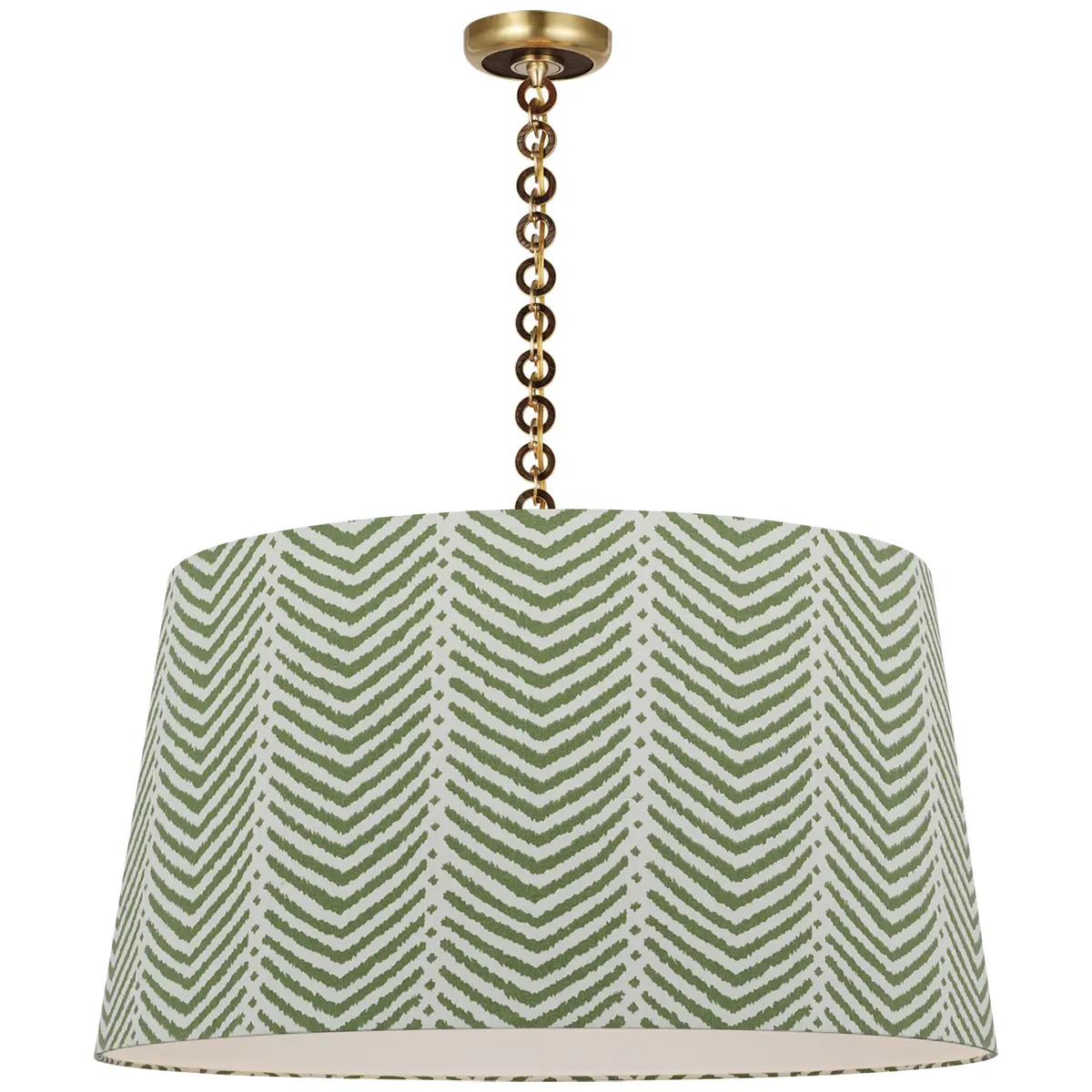 Evelyn Hanging Shade, La Jolla_ ANTIQUE BRASS & NATURAL OAK