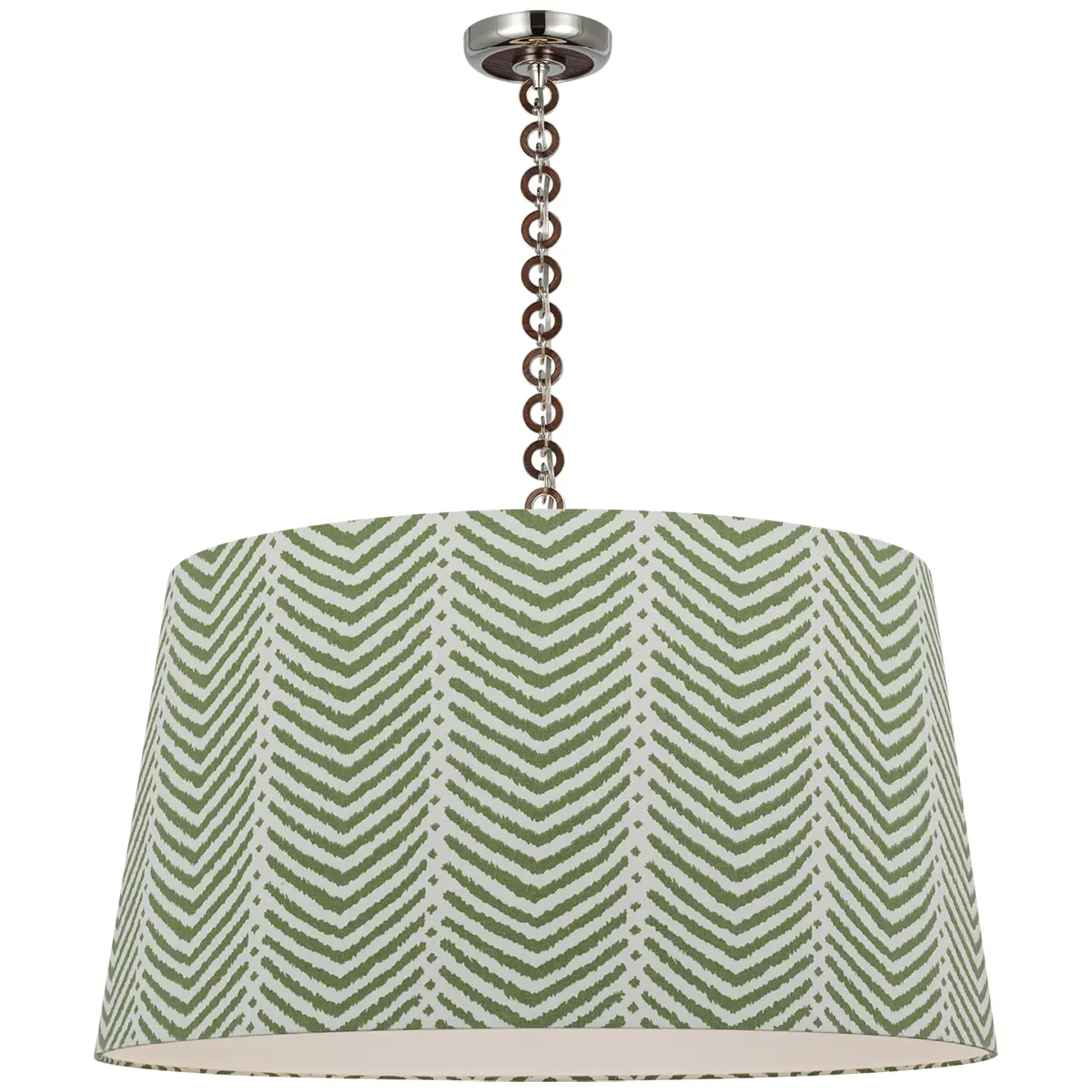 Evelyn Hanging Shade, La Jolla_ POLISHED NICKEL & NATURAL OAK