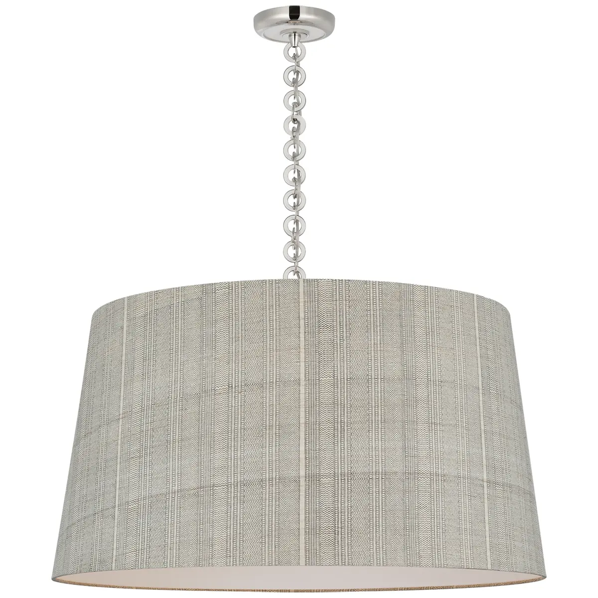 Evelyn Hanging Shade, Mohave_ POLISHED NICKEL & WHITE OAK