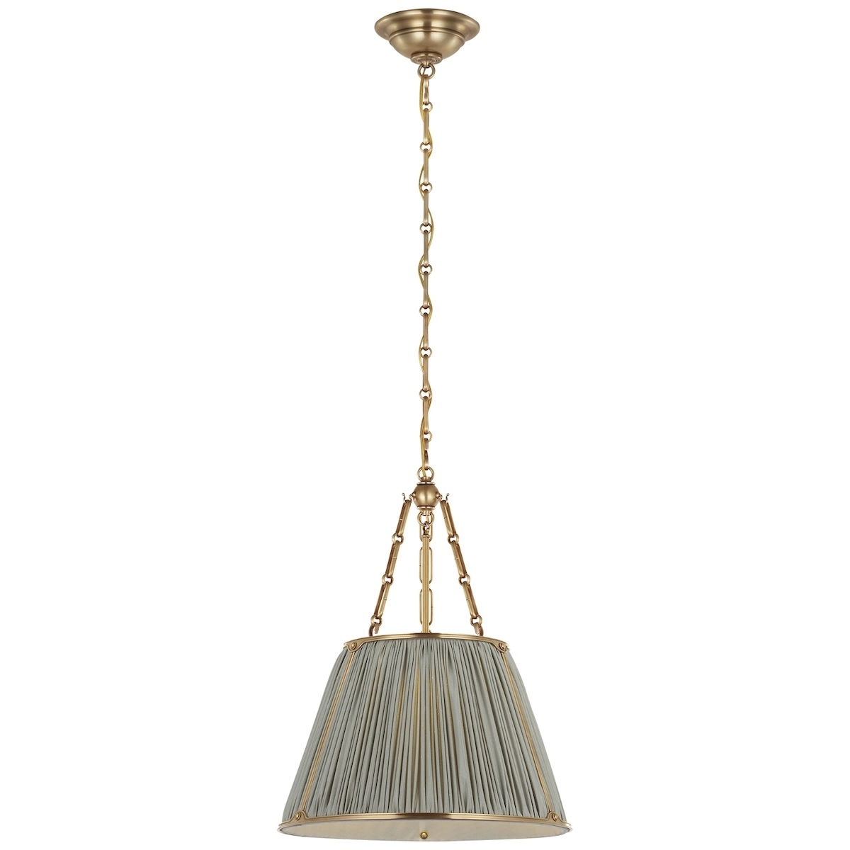 Allister Hanging Shade, Brass_ MIST SILK