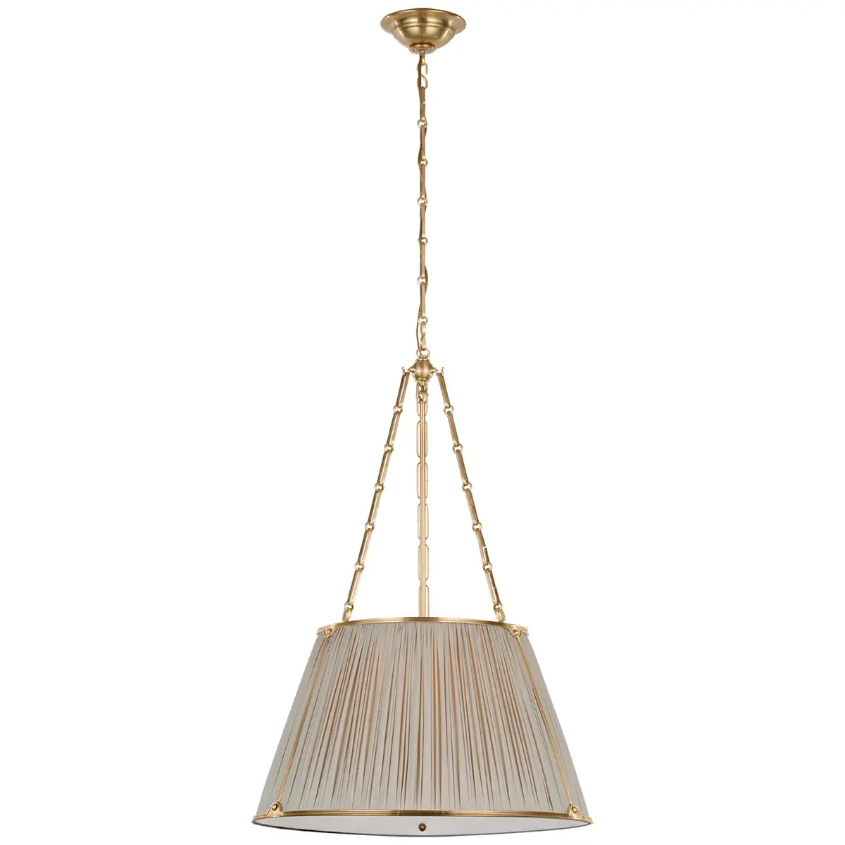 Allister Hanging Shade, Brass_ CHAMPAGNE SILK