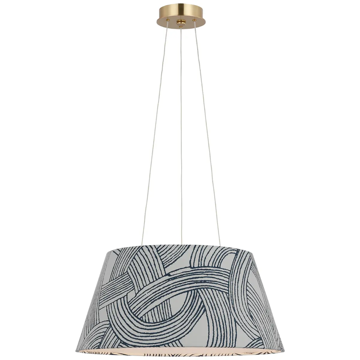 Caufield Hanging Shade, Brass_ FREEFORM IN BLUE