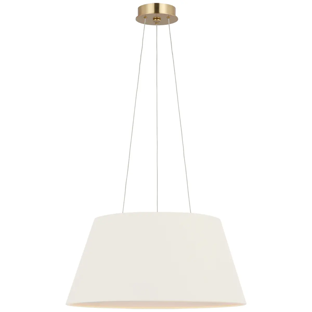 Caufield Hanging Shade, Brass_ LINEN