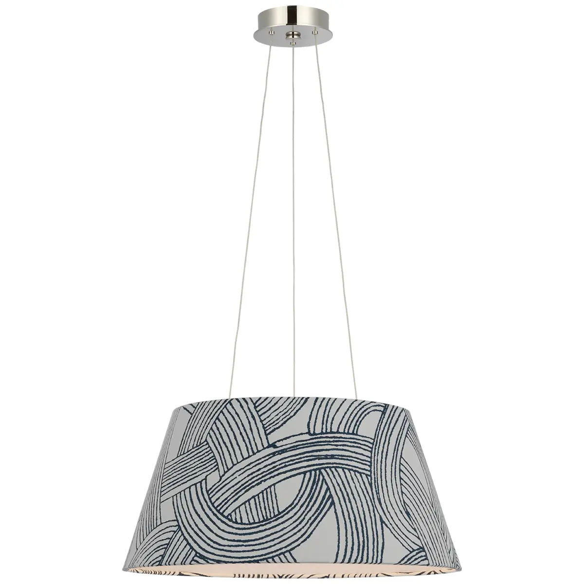 Caufield Hanging Shade, Nickel_ FREEFORM IN BLUE