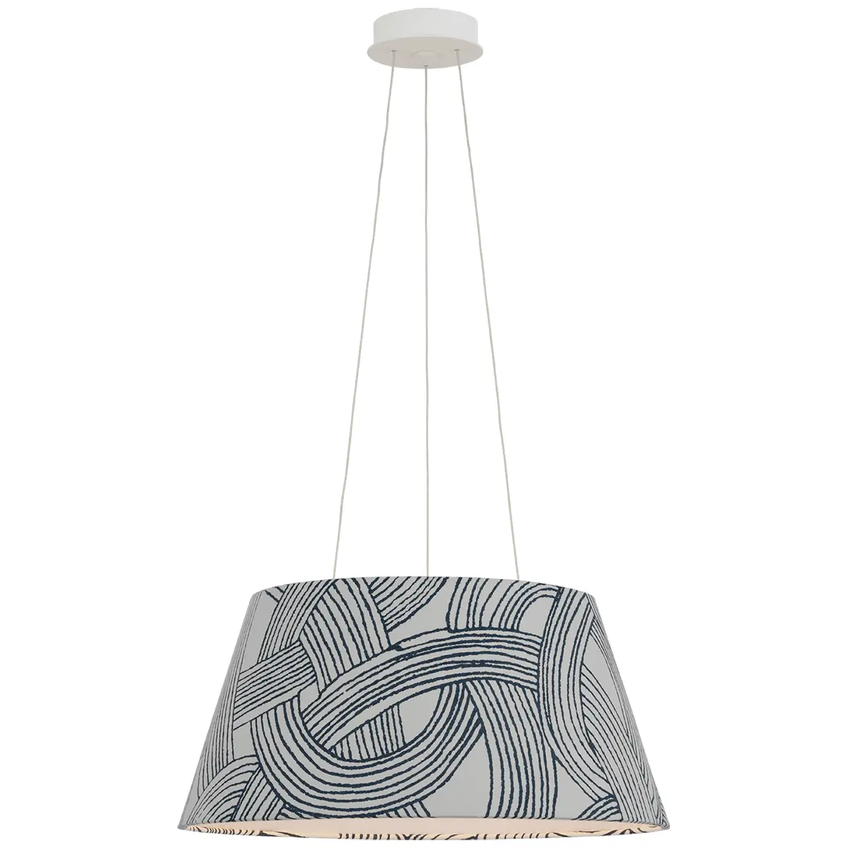 Caufield Hanging Shade, White_ FREEFORM IN BLUE