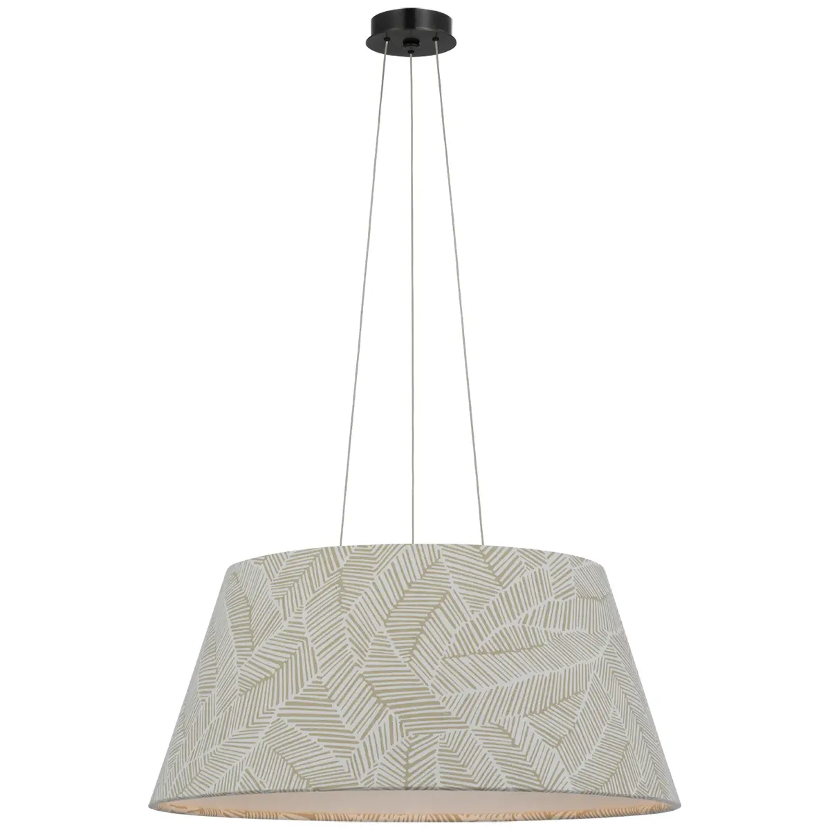 Caufield Hanging Shade, Bronze_ ABSTRACT LEAF IN TAUPE