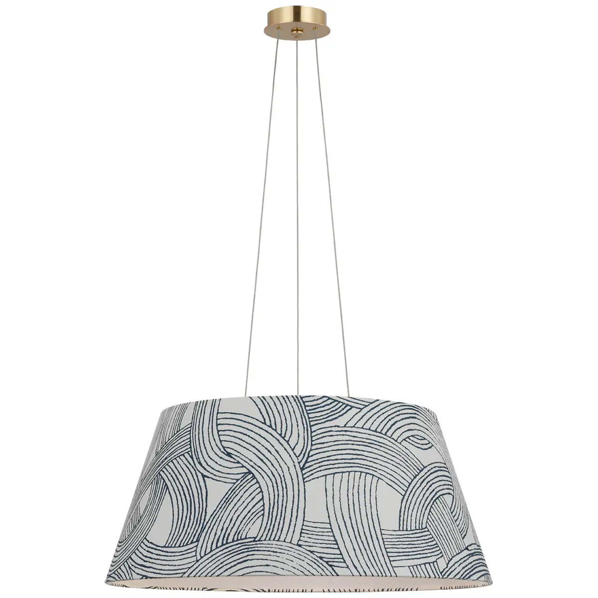 Caufield Hanging Shade, Brass_ FREEFORM IN BLUE