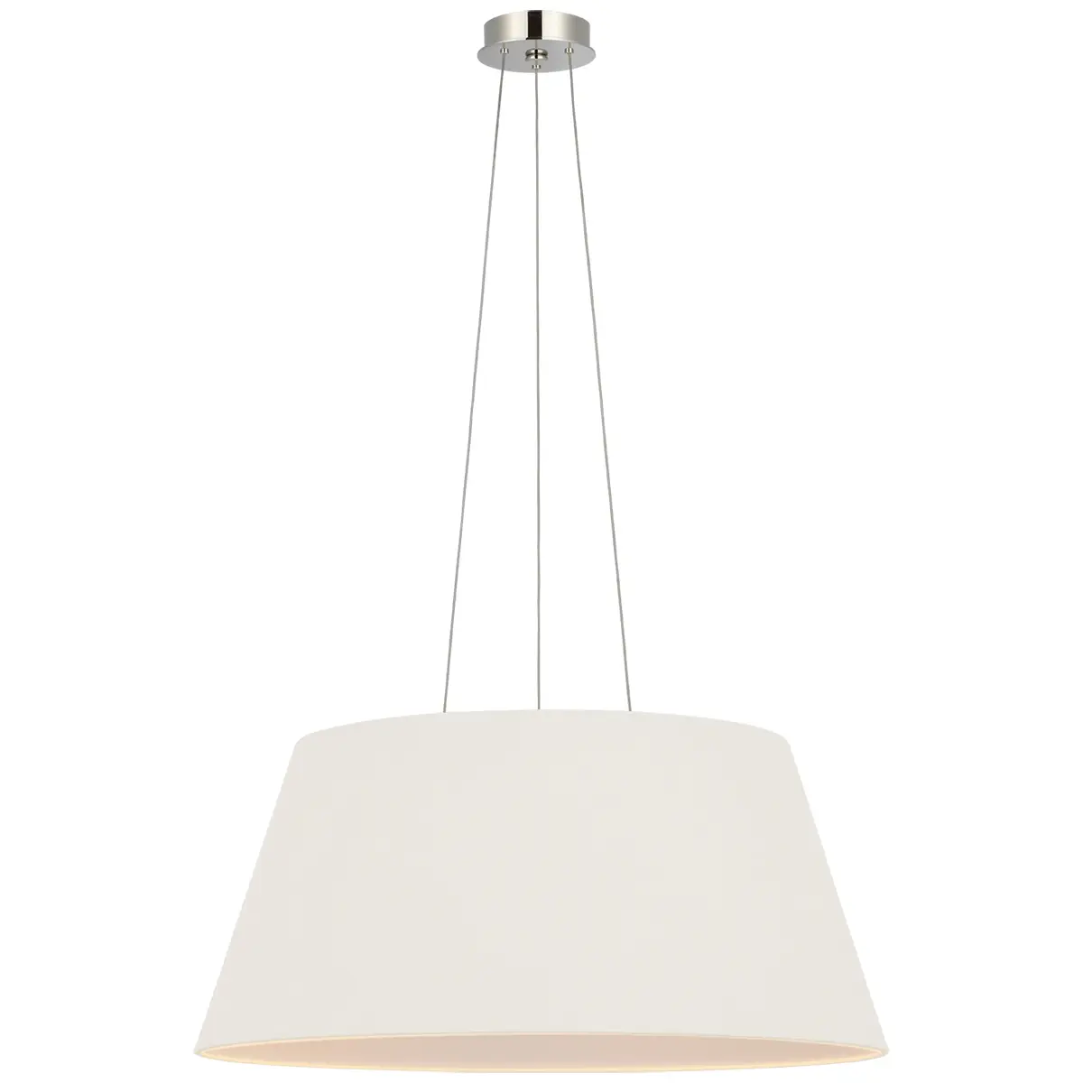 Caufield Hanging Shade, Nickel_ LINEN