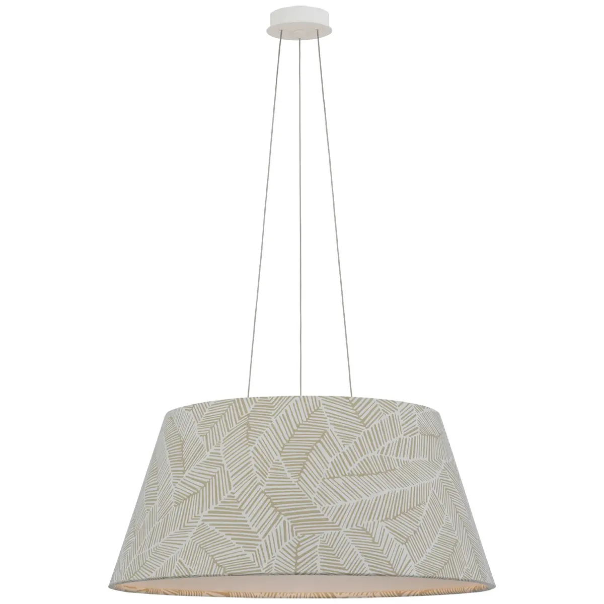 Caufield Hanging Shade, White_ ABSTRACT LEAF IN TAUPE