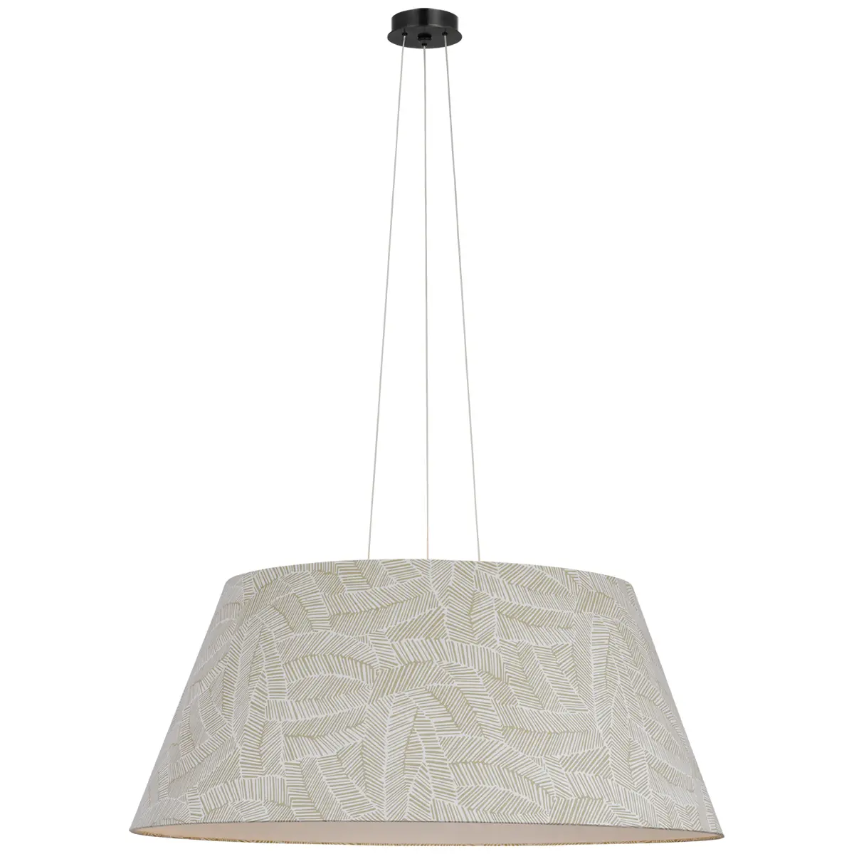 Caufield Hanging Shade, Bronze_ ABSTRACT LEAF IN TAUPE