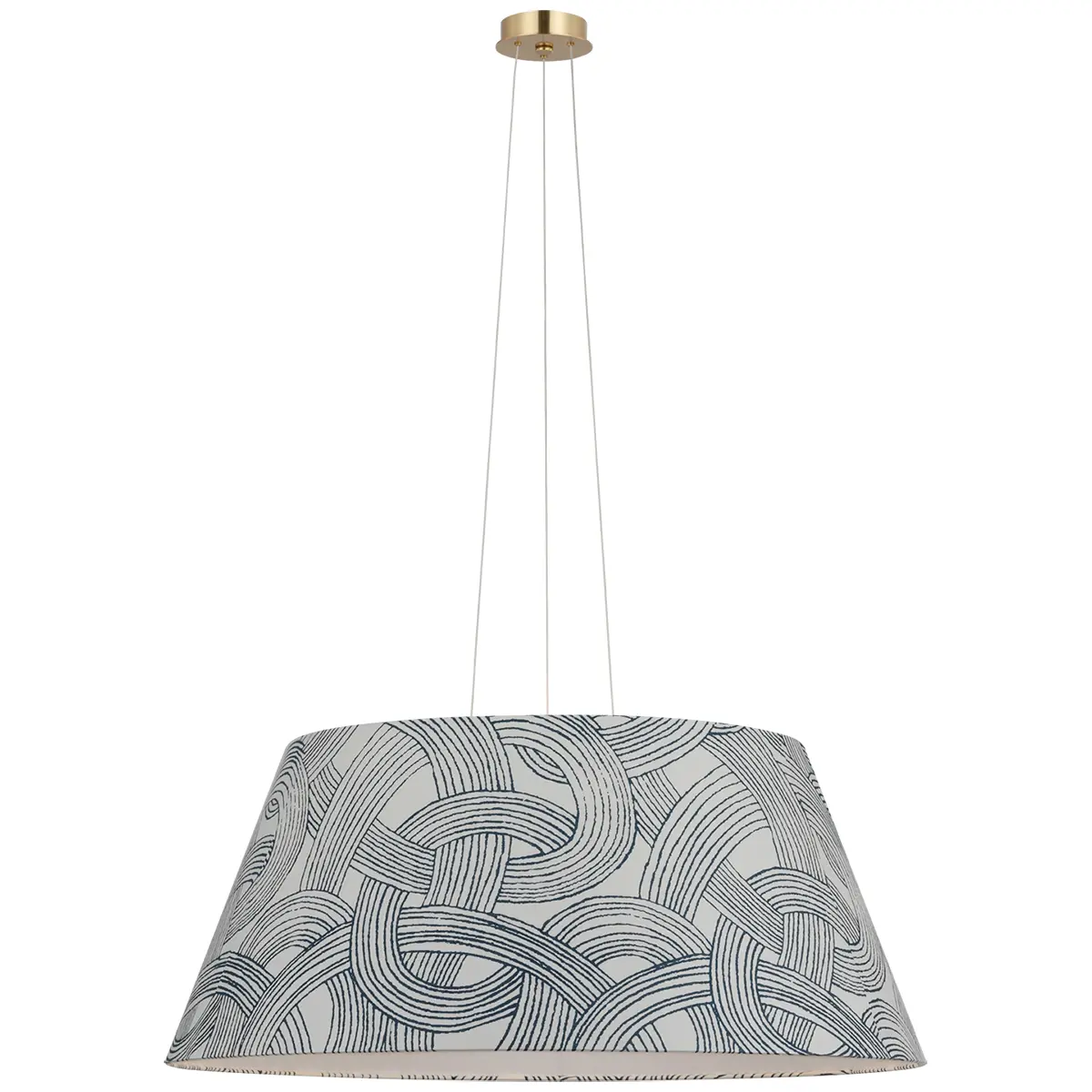 Caufield Hanging Shade, Brass_ FREEFORM IN BLUE