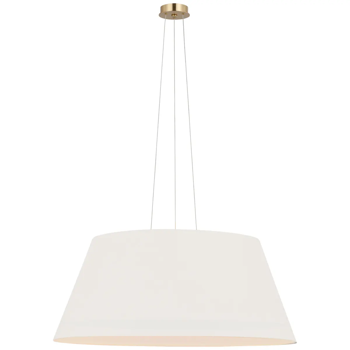 Caufield Hanging Shade, Brass_ LINEN