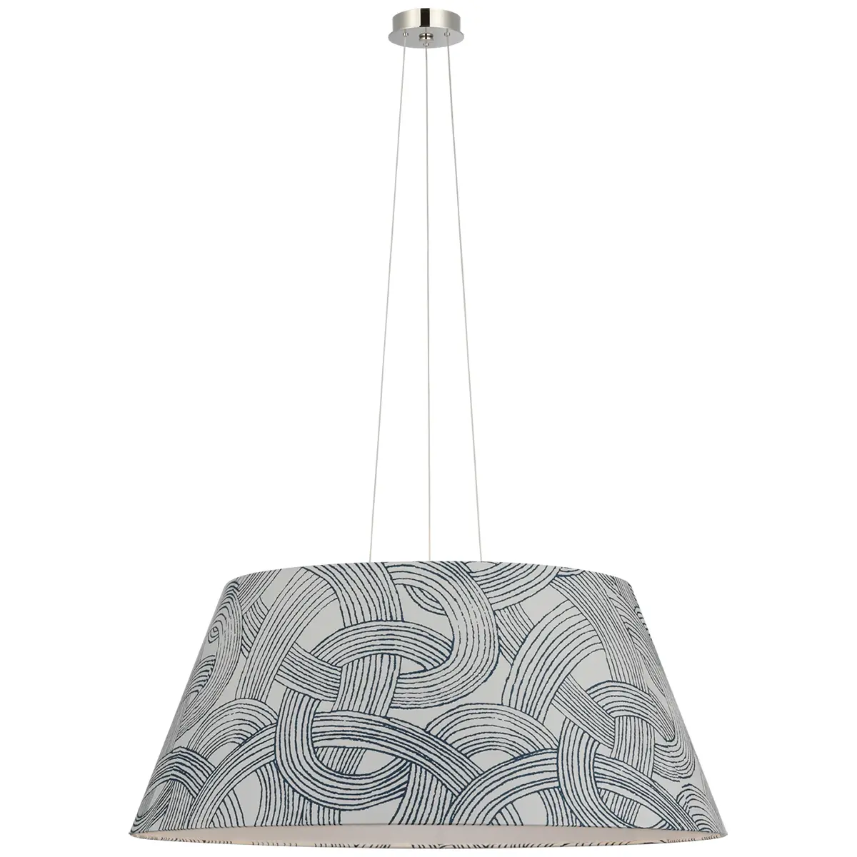 Caufield Hanging Shade, Nickel_ FREEFORM IN BLUE