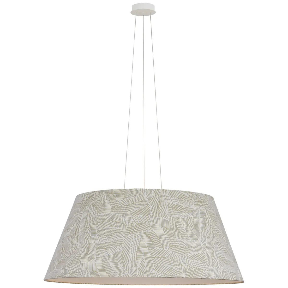 Caufield Hanging Shade, White_ ABSTRACT LEAF IN TAUPE