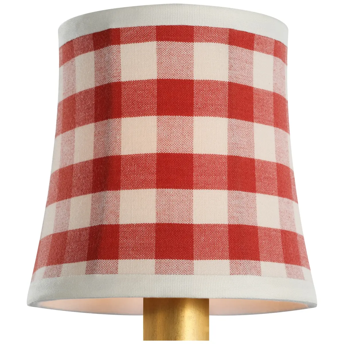 Soft Empire Shade, 5"_ ELTON CHECK IN RED