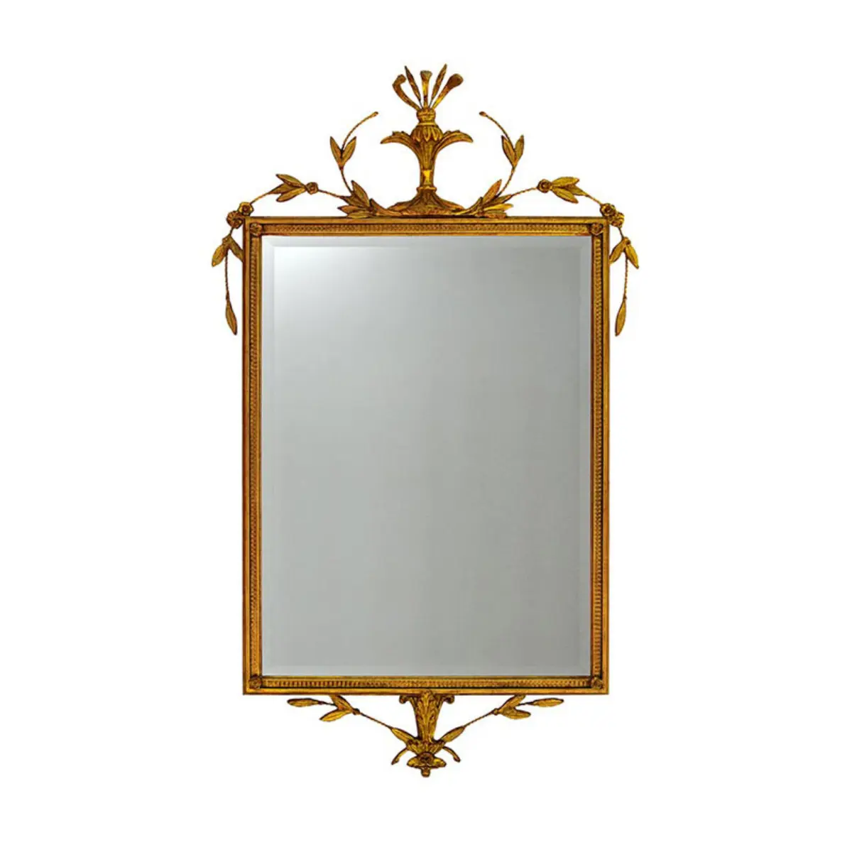 Adam Mirror_ GOLD LEAF RED UNDERTONES