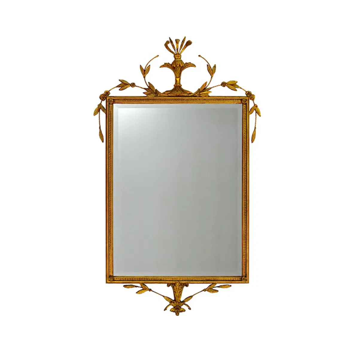 Adam Mirror_ GOLD LEAF RED UNDERTONES