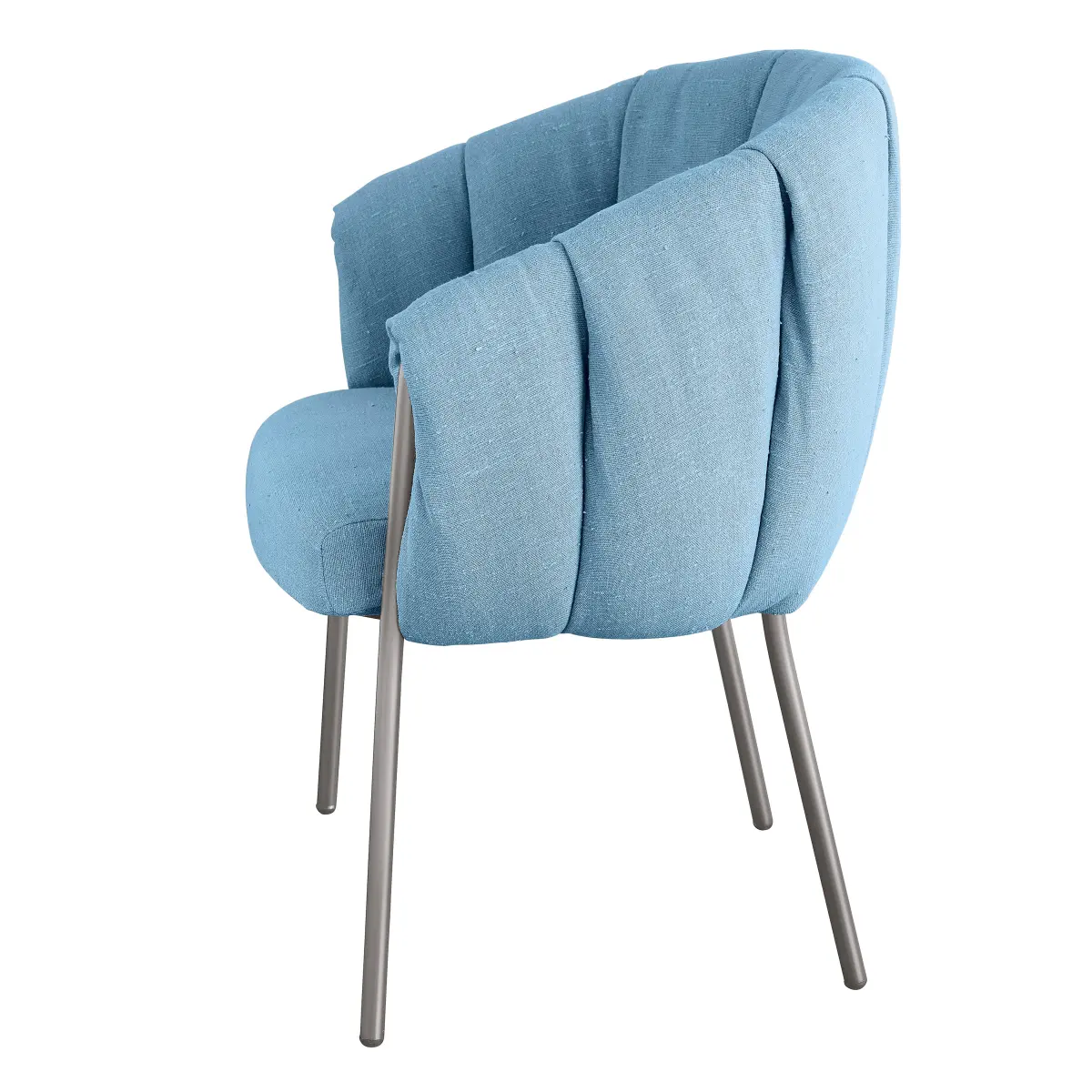 Puffin Dining Chair_ NICKEL