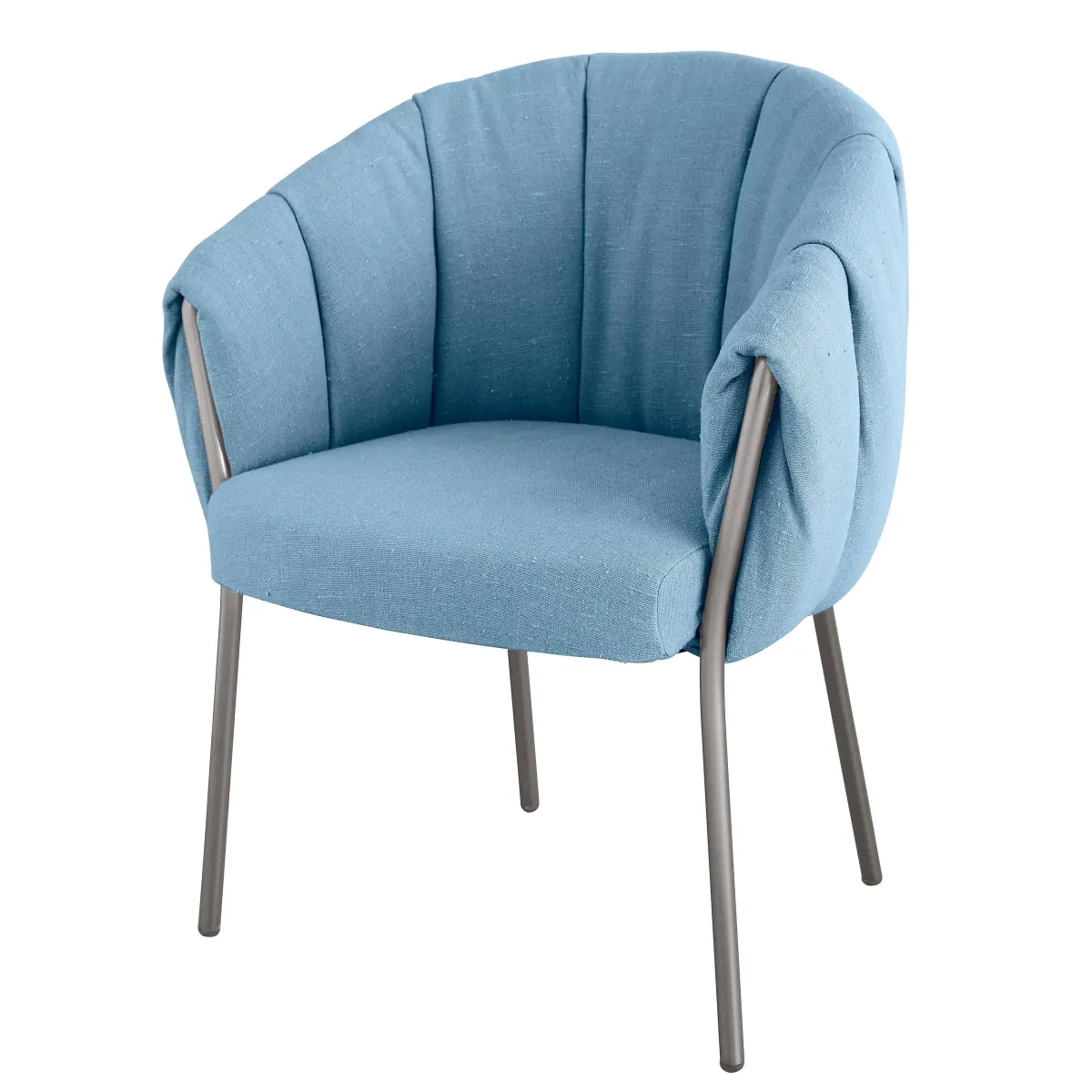 Puffin Dining Chair_ NICKEL