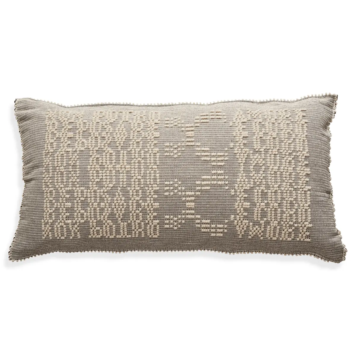 Tipografico Floor Pillow_ GREY