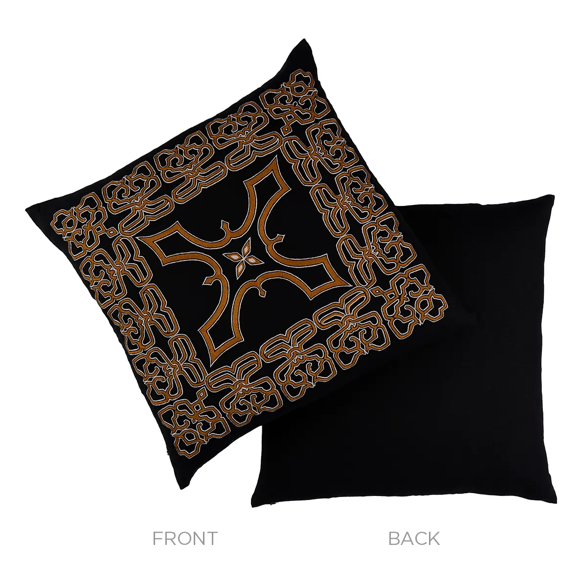 Jafri Pillow_ BLACK & BEIGE