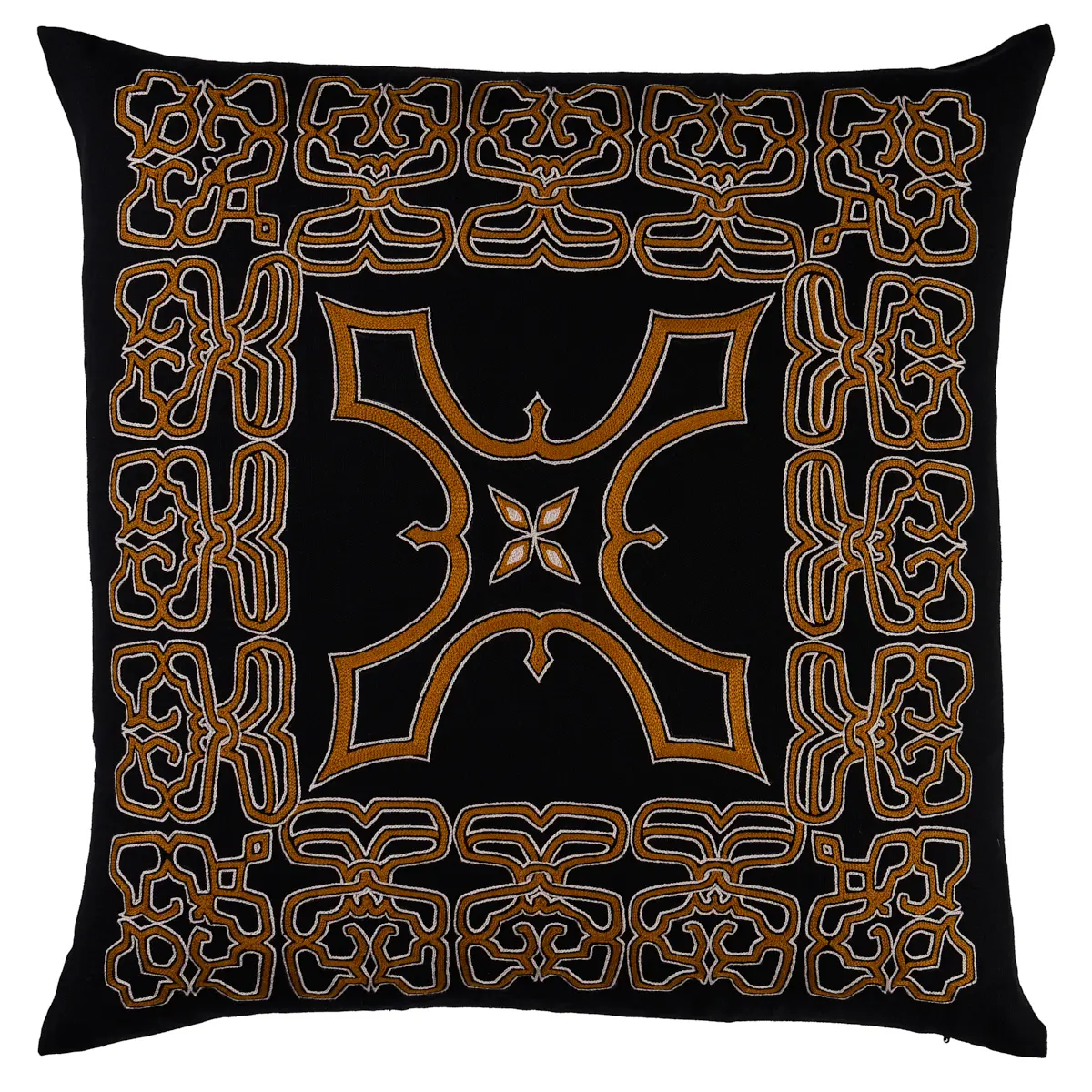 Jafri Pillow_ BLACK & BEIGE