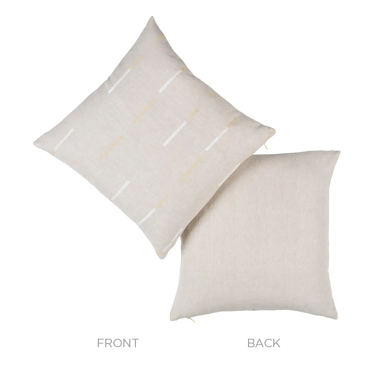 Overlapping Dashes Pillow_ BUFF
