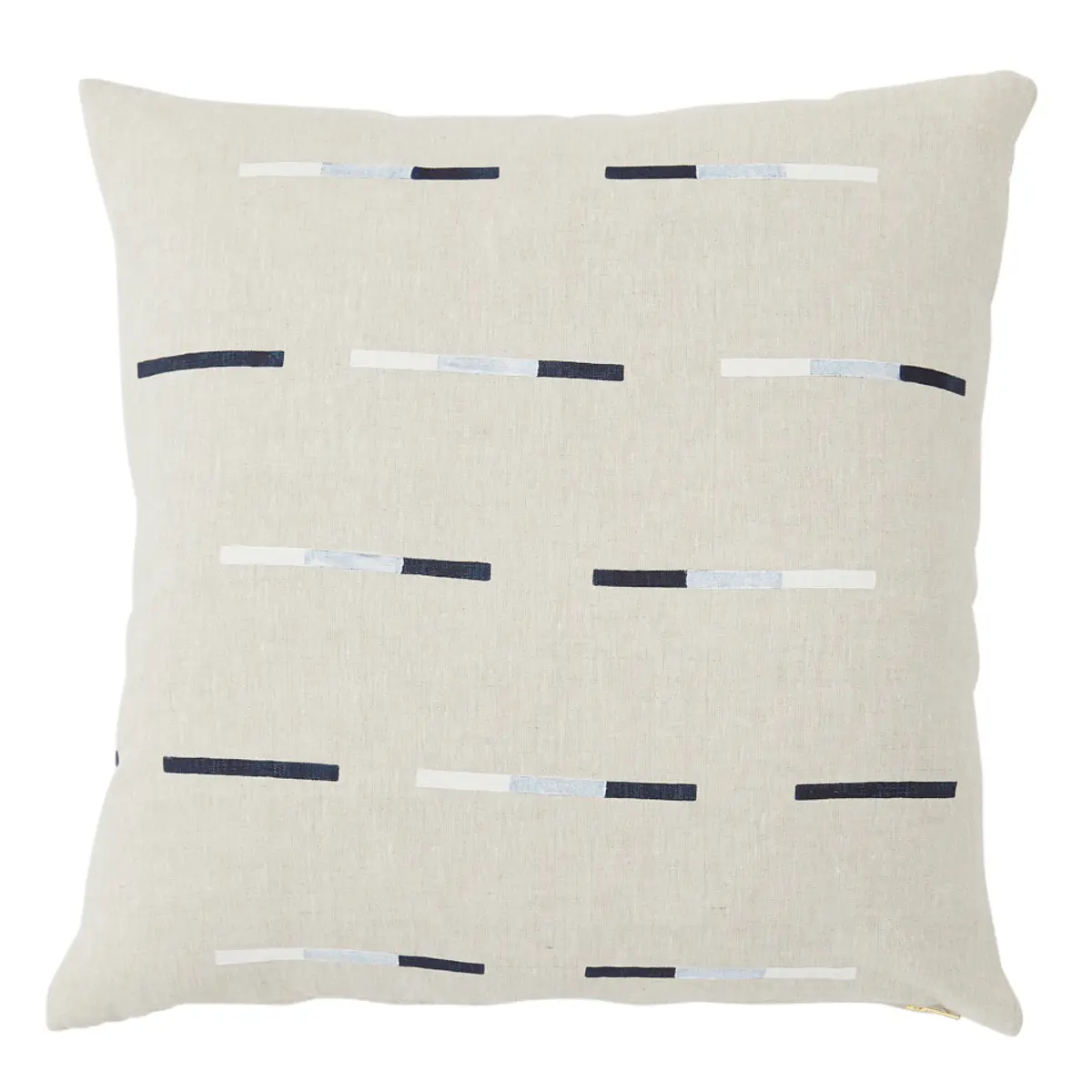 Overlapping Dashes Pillow_ NAVY