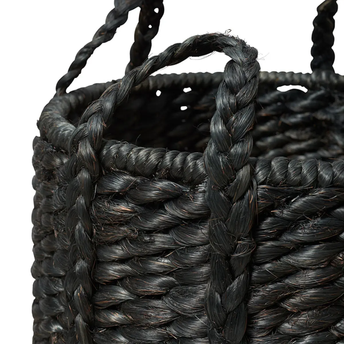 Lubid Abaca Basket_ BLACK