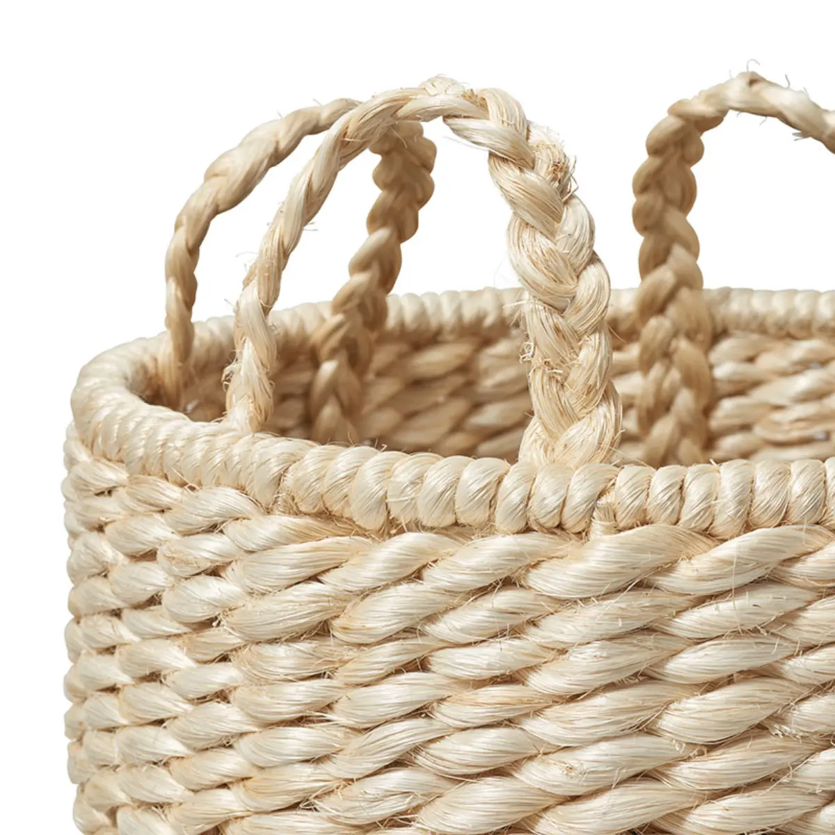 Lubid Abaca Basket_ BLACK DIPPED