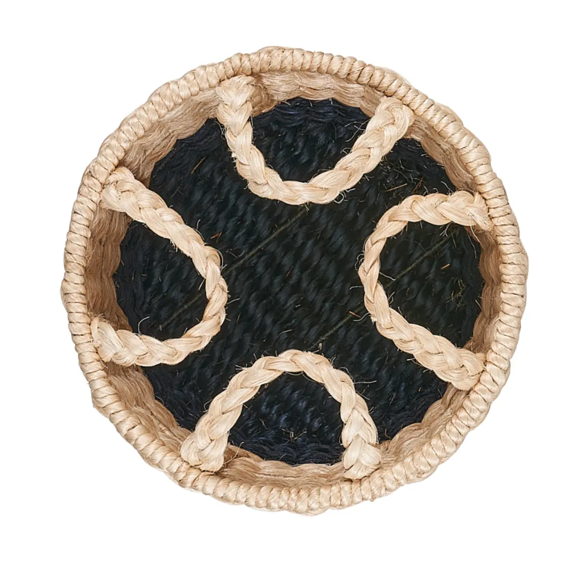 Lubid Abaca Basket_ BLUE DIPPED