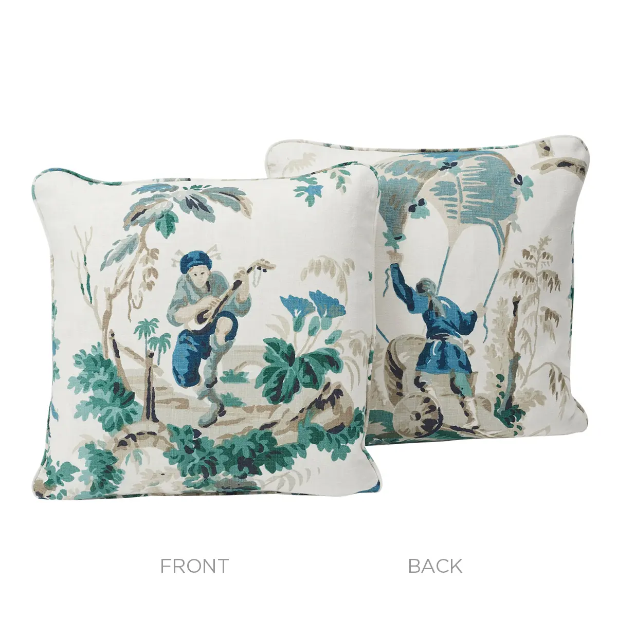 Plaisirs De La Chine Pillow_ EMERALD