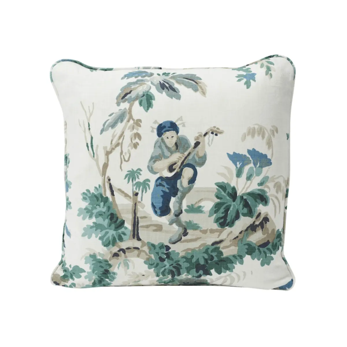 Plaisirs De La Chine Pillow_ EMERALD
