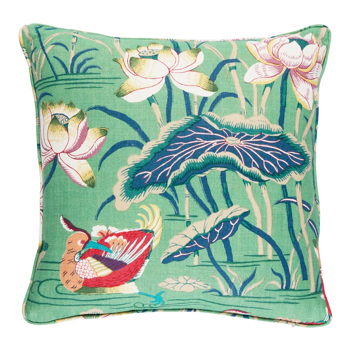 Lotus Garden Pillow_ JADE