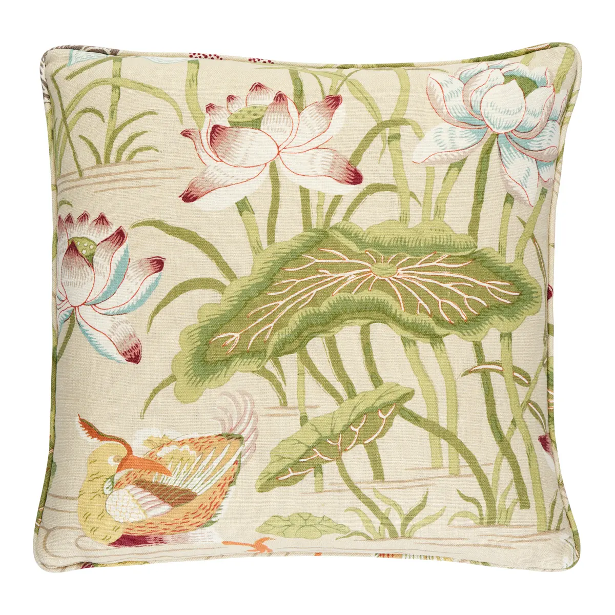 Lotus Garden Pillow_ PARCHMENT