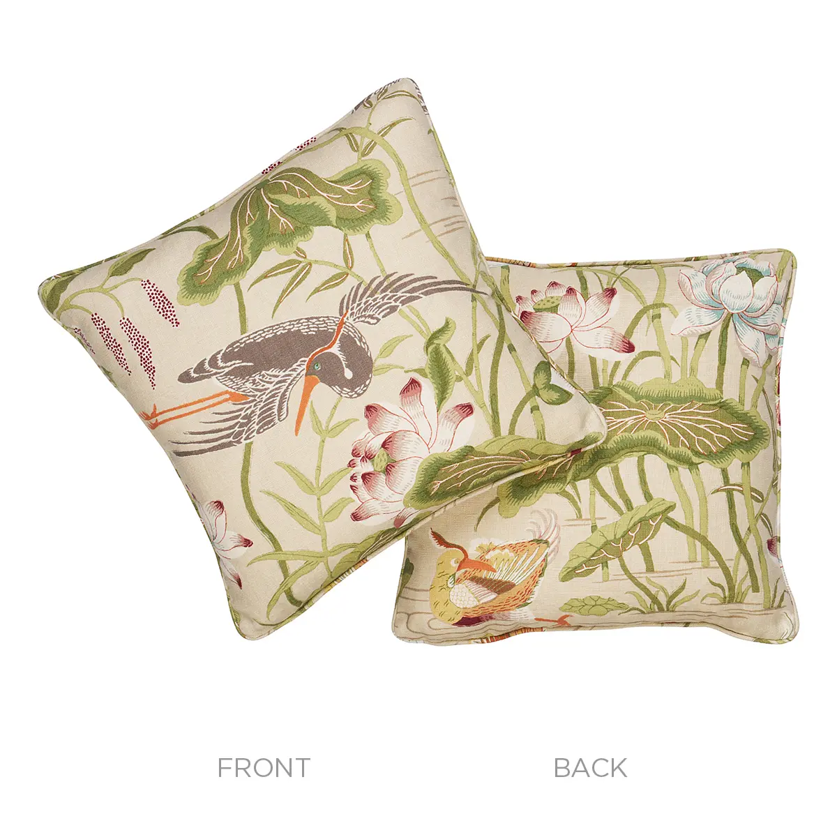 Lotus Garden Pillow_ PARCHMENT