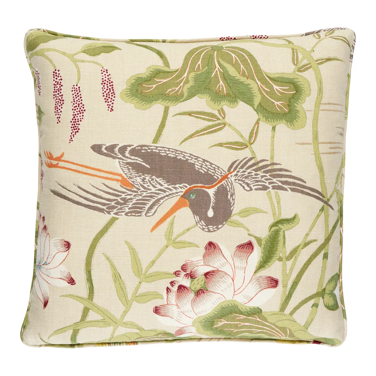 Lotus Garden Pillow_ PARCHMENT