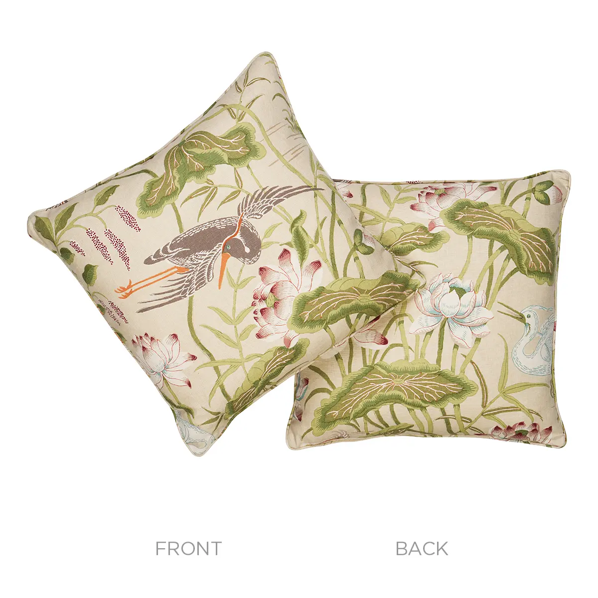 Lotus Garden Pillow_ PARCHMENT