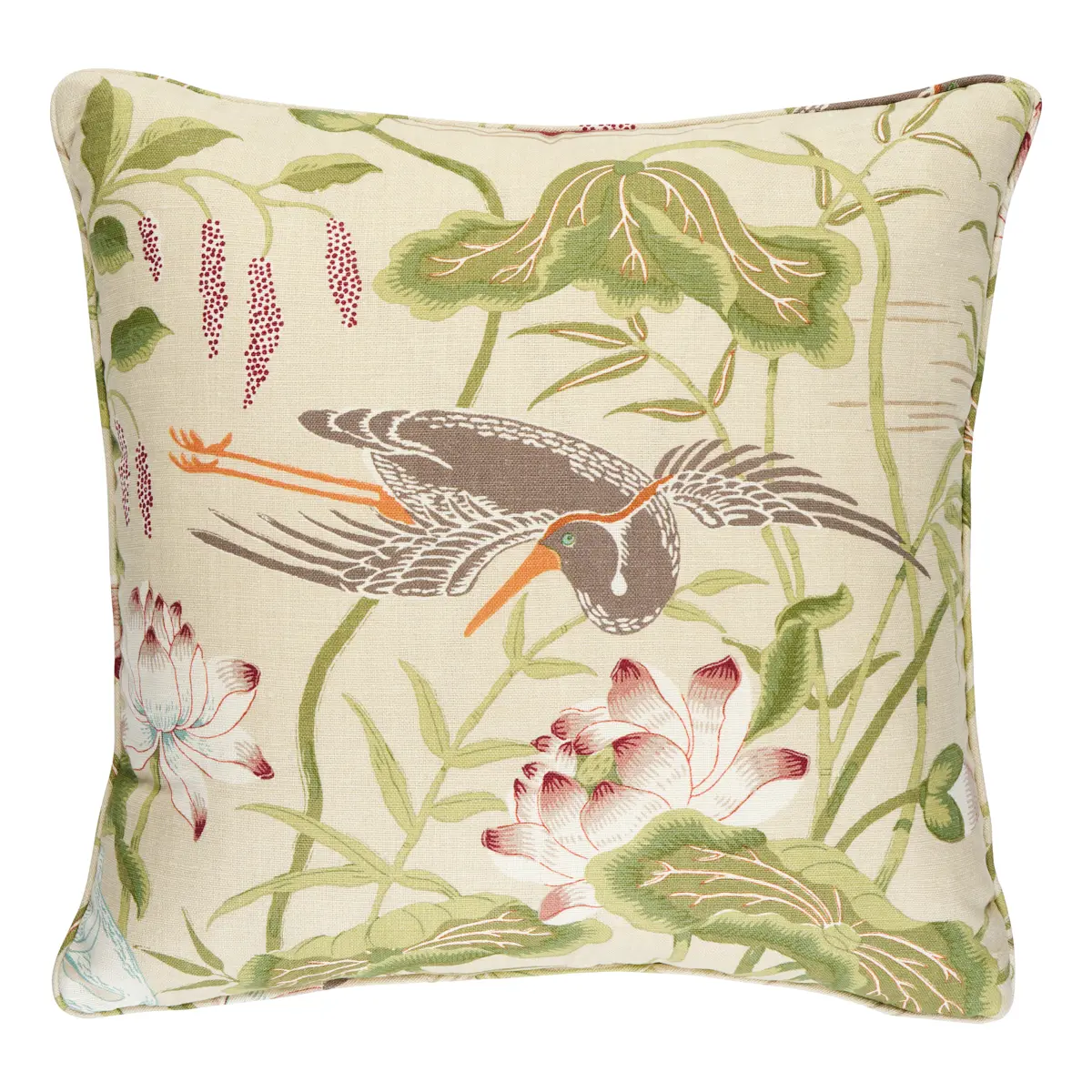 Lotus Garden Pillow_ PARCHMENT