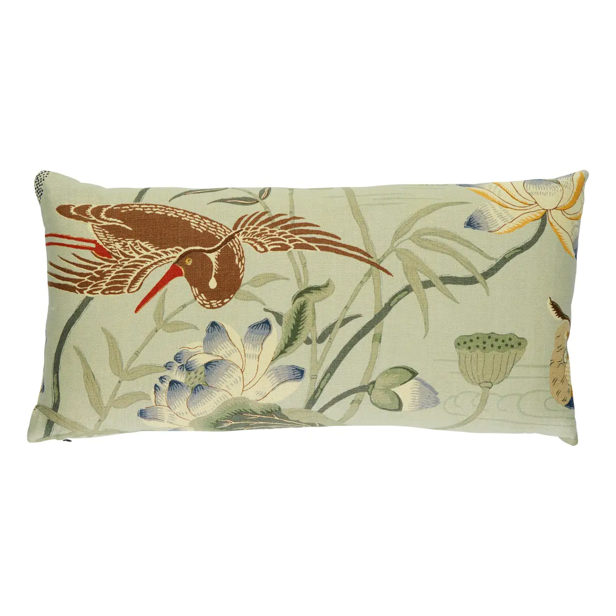 Lotus Garden Pillow_ AQUA