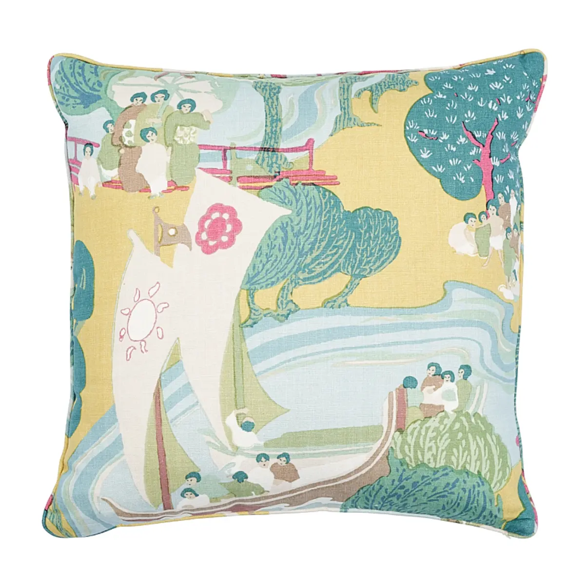 Pearl River Pillow_ YELLOW