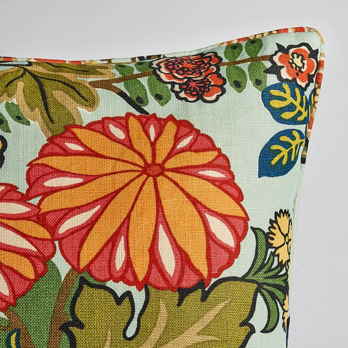 Chiang Mai Dragon Pillow_ AQUAMARINE