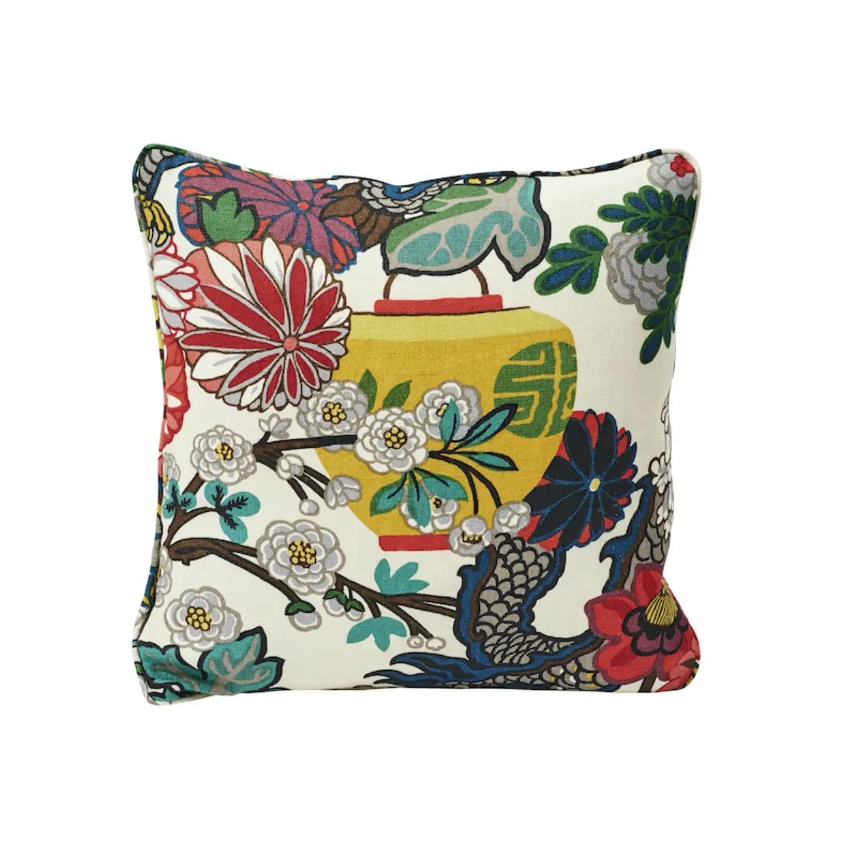 Chiang Mai Dragon Pillow_ ALABASTER