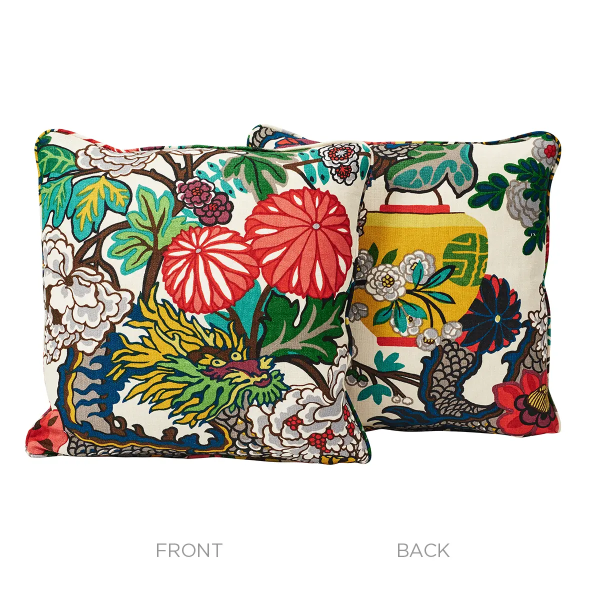 Chiang Mai Dragon Pillow_ ALABASTER