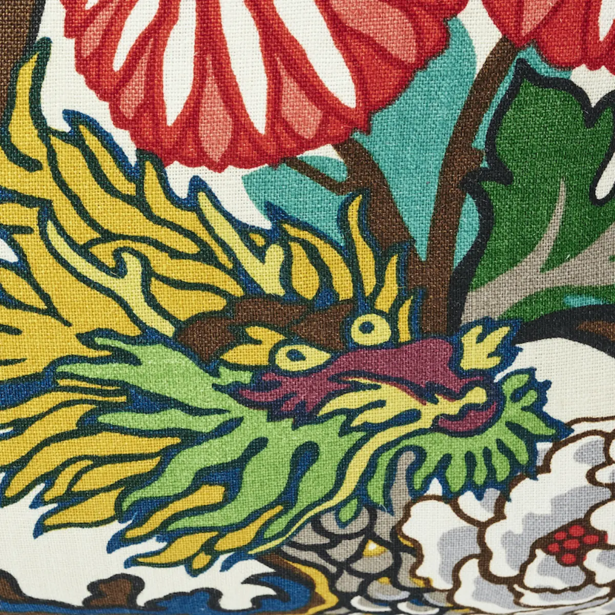 Chiang Mai Dragon Pillow_ ALABASTER