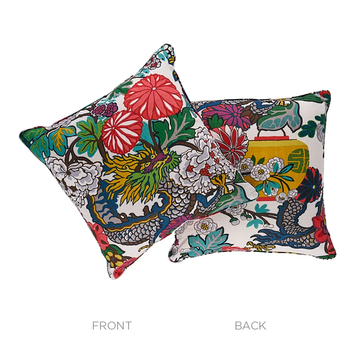 Chiang Mai Dragon Pillow_ ALABASTER