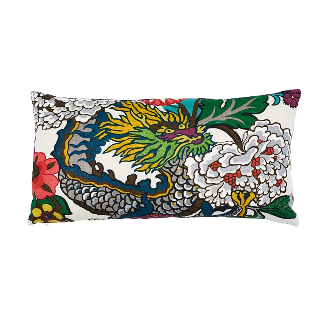 Chiang Mai Dragon Pillow_ ALABASTER