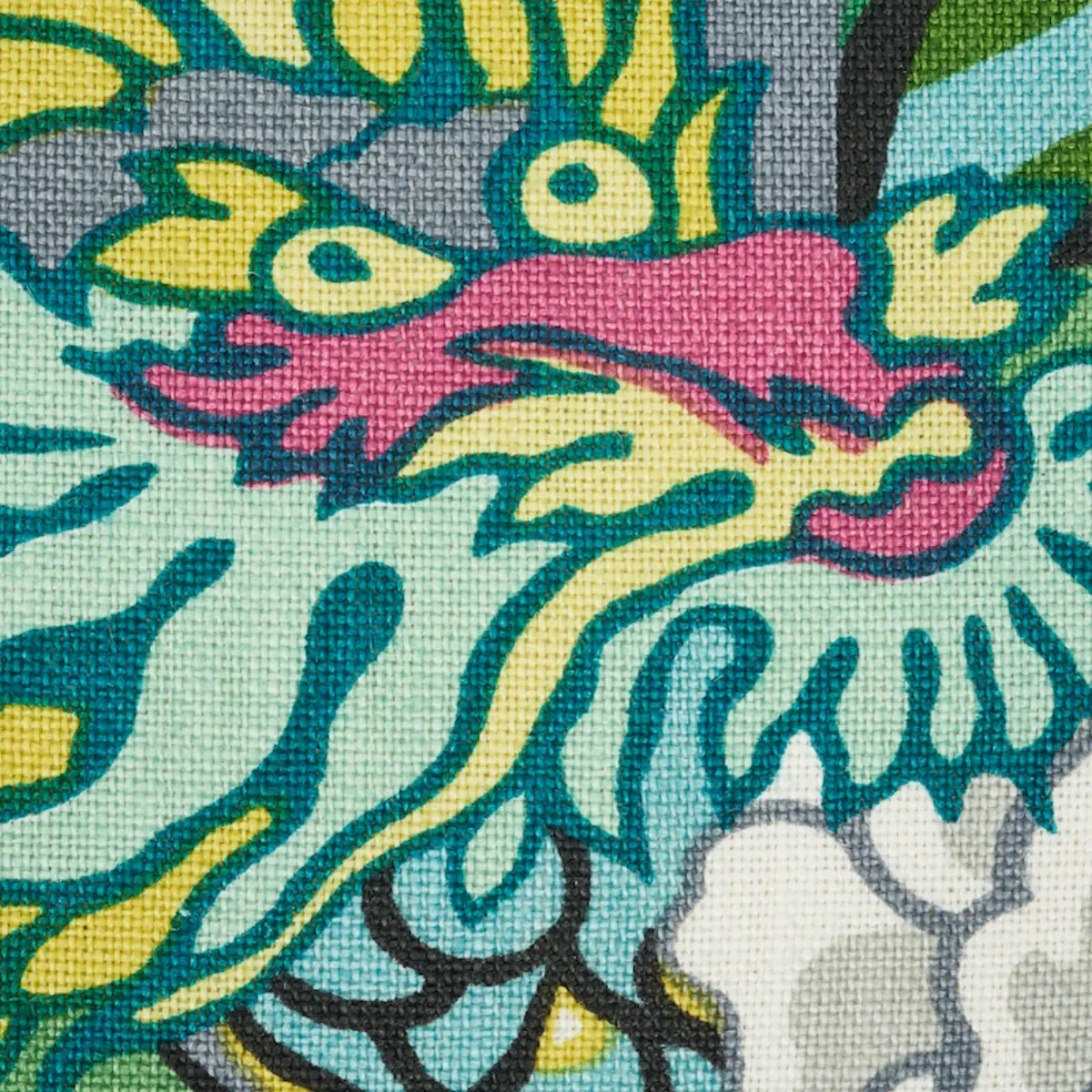 Chiang Mai Dragon Pillow_ JADE