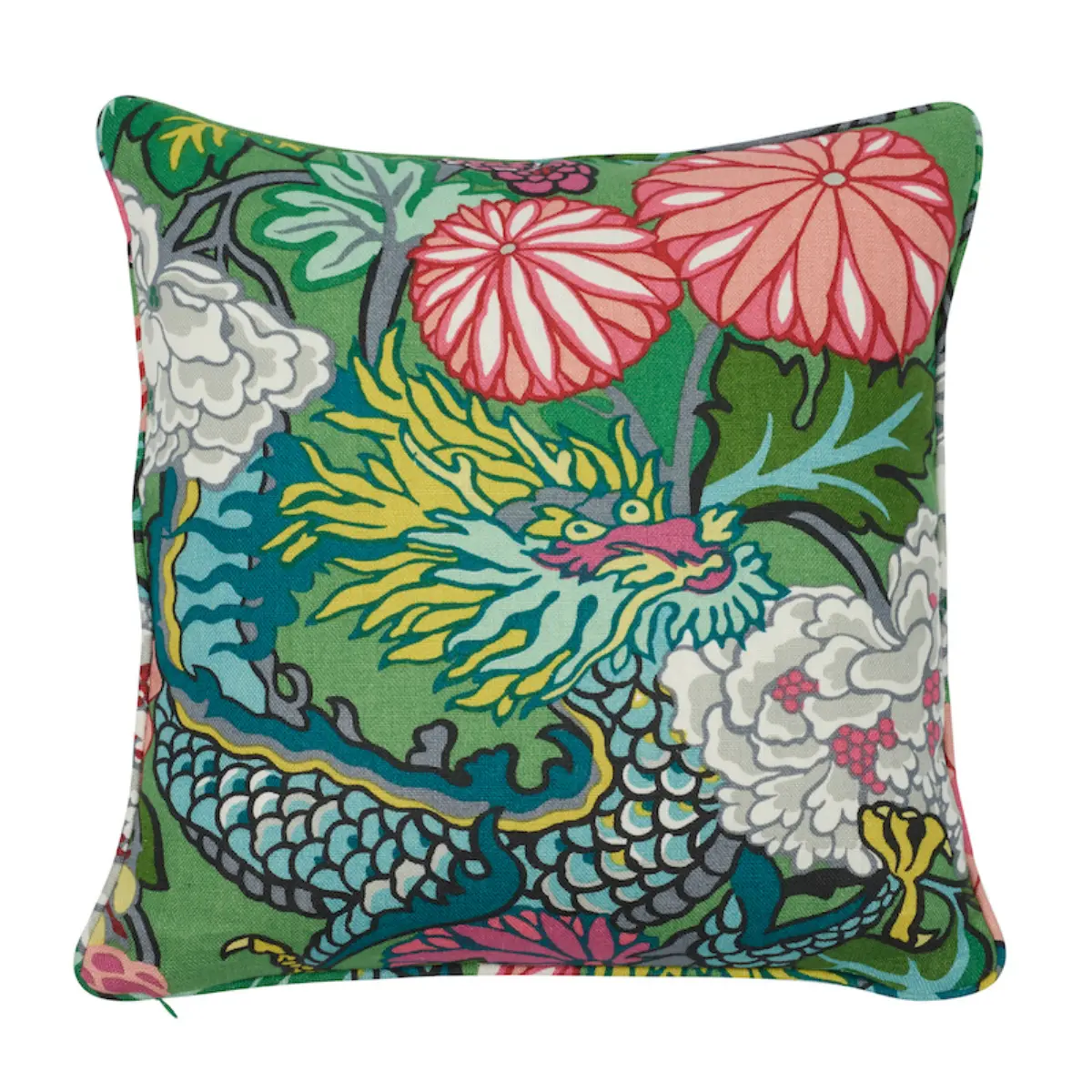 Chiang Mai Dragon Pillow_ JADE