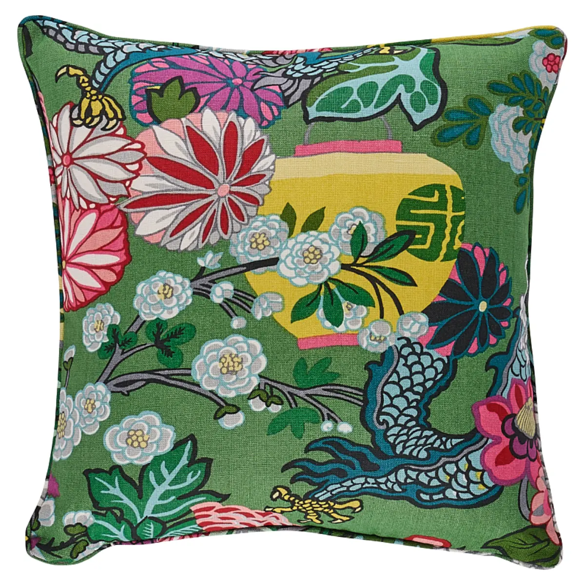 Chiang Mai Dragon Pillow_ JADE